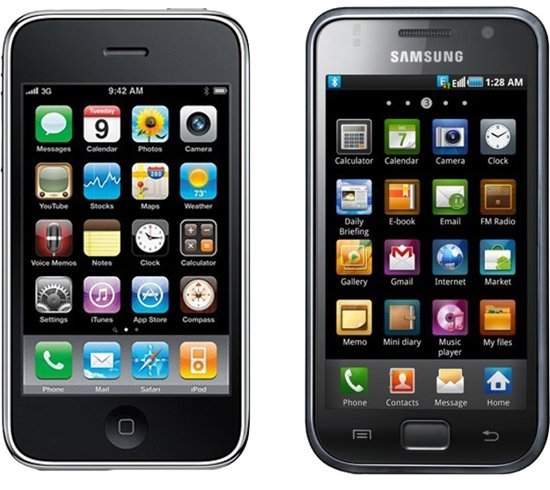 iphone 3gs and samsung galaxy s