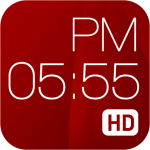 Red Clock HD Weather Alarm 1