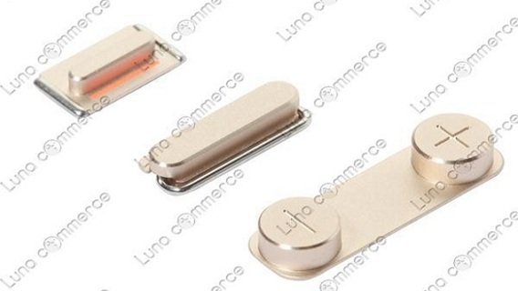 apple iphone 5s champagne button set1