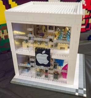 lego apple stores attention