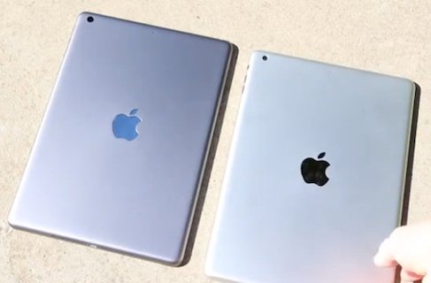 iPad 5 gray and ipad 4