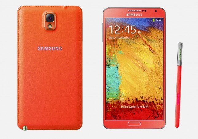 Samsung Galaxy Note 3 red