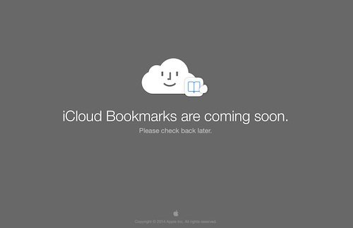 iCloud Bookmarks coming soon