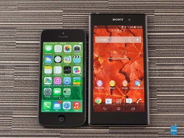 Sony Xperia Z1 vs Apple iPhone 5 01