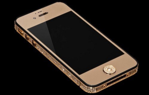 diamond and gold encrusted iPhone 5 1