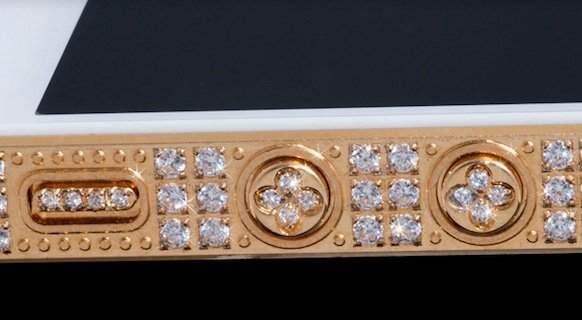 diamond and gold encrusted iPhone 5 5