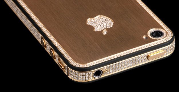 diamond and gold encrusted iPhone 5 9