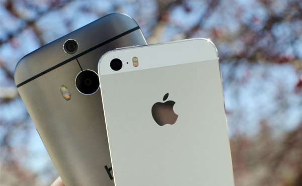 New HTC One M8 camera iPhone 5s