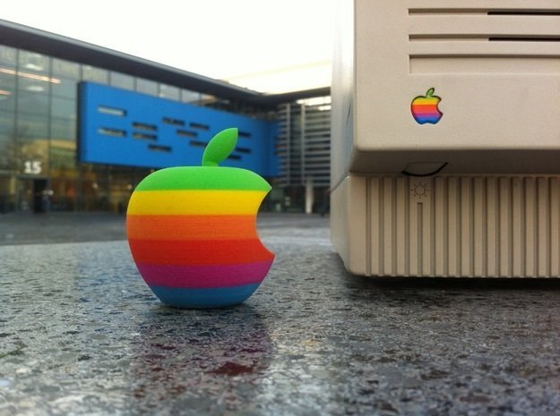 3d printed apple logo
