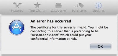 invalid certificate