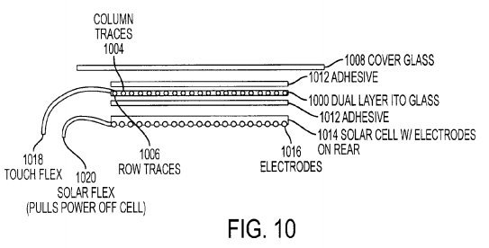 solar touchscreen patent