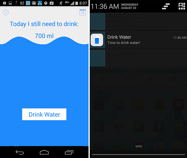 Android App Drink Water 03