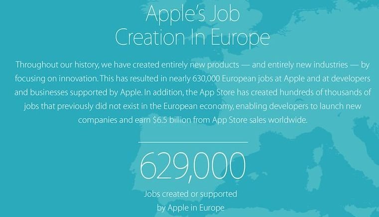 apple job creation europe