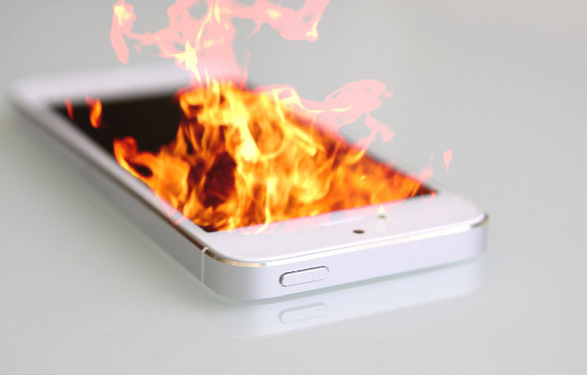 iphone 5 burning fire