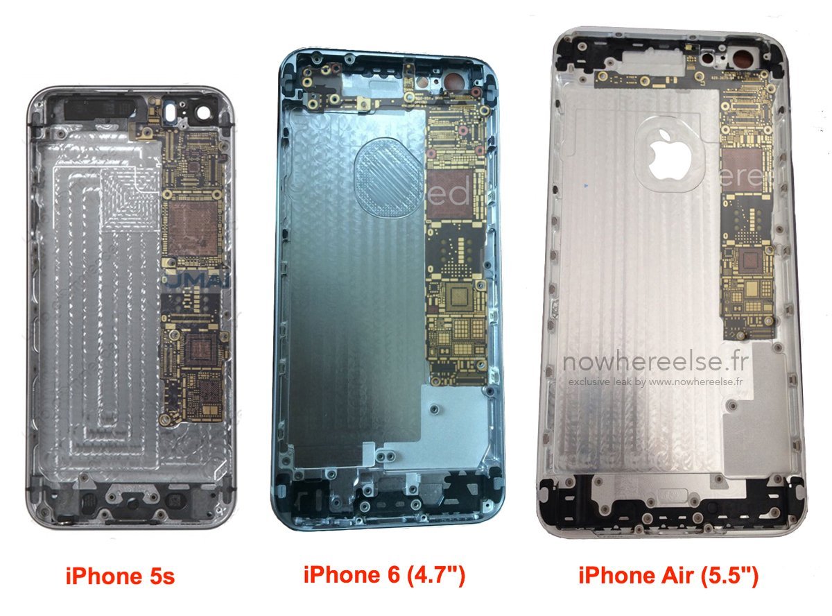 iphone 5s vs iphone 6 vs iphone air