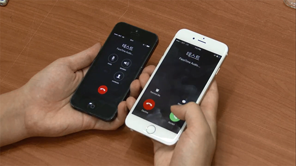 為了證明真實，影片嘗試為 iPhone 6 進行通話。