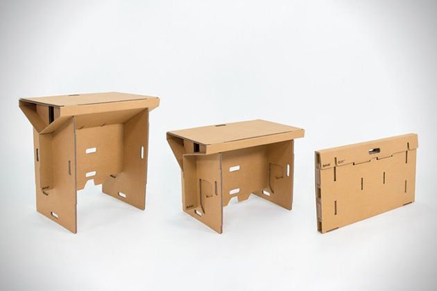 Refold Portable Cardboard Standing Desk 2