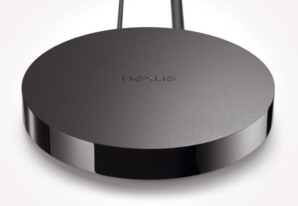▲和Nexus Q 球型比 Nexus Player 改成「圓餅」，體積大幅瘦身。