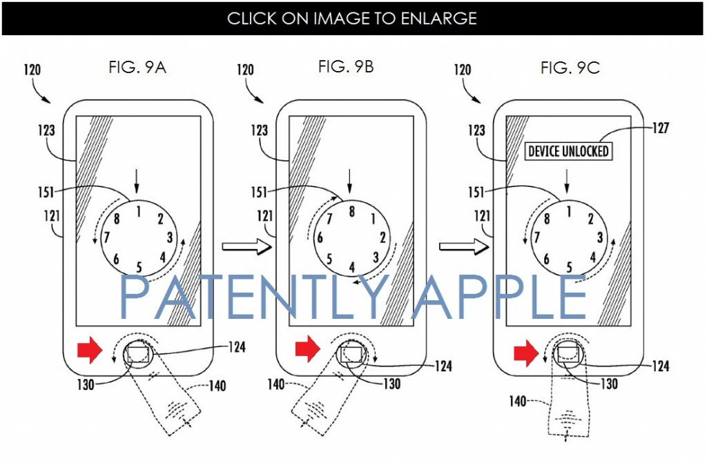 apple patent that future iphone touch id unlock like Android_02