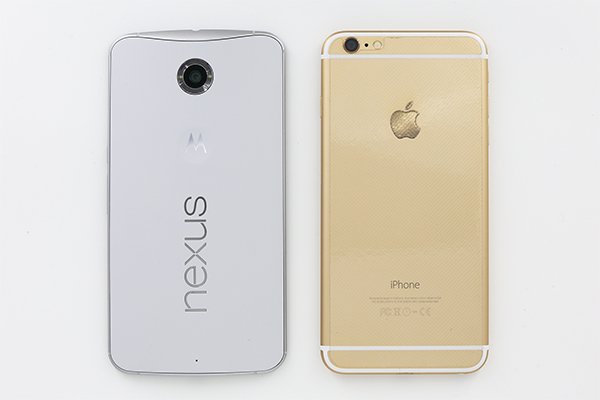 ▲ Nexus 6 的機身大小與 iPhone 6 Plus 相若。
