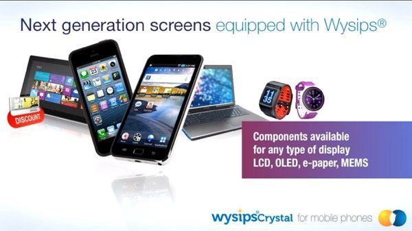 ▲Wysips Crystal 可應用到不同的裝置之上。