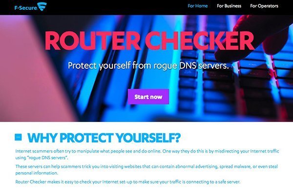 is f secure router checker safe