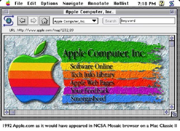 apple homepage browser mosaic