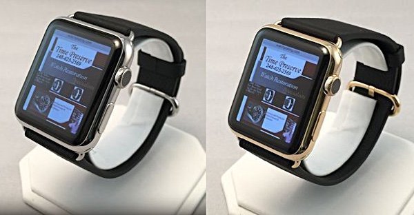image Apple Watch turned gold