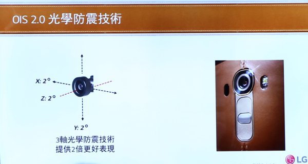 ▲鏡頭採用三軸防震。