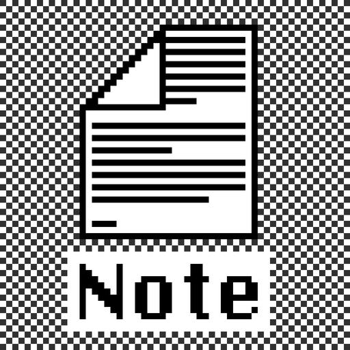 classic note icon