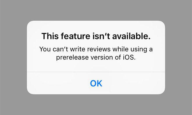 app store unwelcome ios beta user write review to their app 00