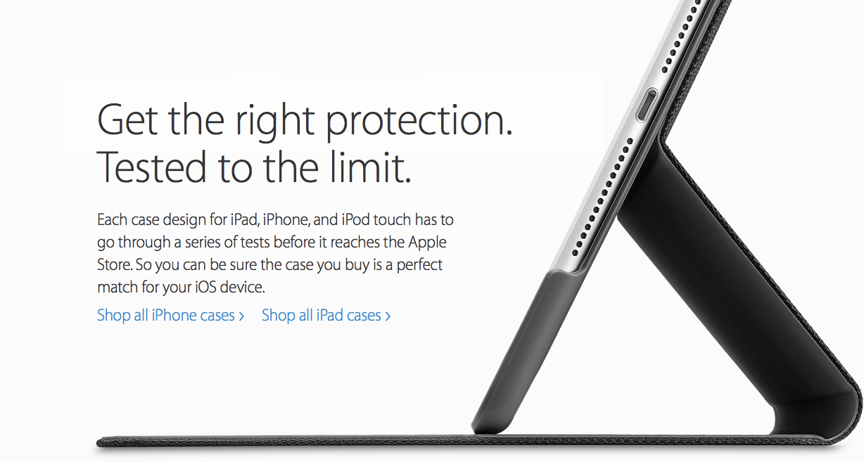 apple website explain how they test iphone case and ipad smartcover 00