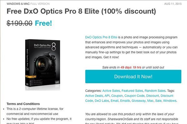 free dxo optic pro8 op