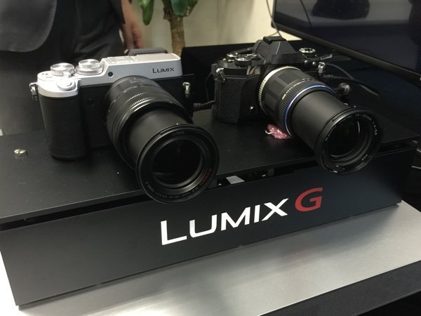 ▲記者會展示了 GX8 和 O 記相機在用一晃動情況下的比較。
