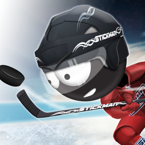 stickman ice hockey icon