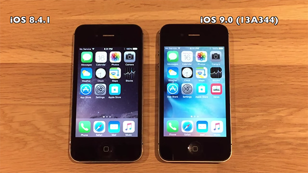 iphone 4s 5 5s ios 9 0 vs ios 8 4 1 00