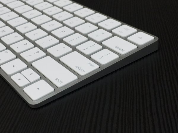 ▲ Magic Keyboard 字鍵很薄，令按鍵行程縮短
