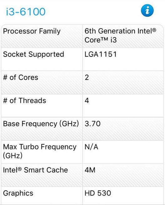 Intel Core i3 Skylake-2