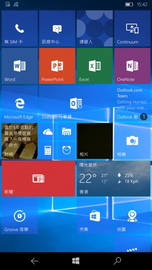 ▲介面與以往 Windows Phone 7、8 沒太大分別