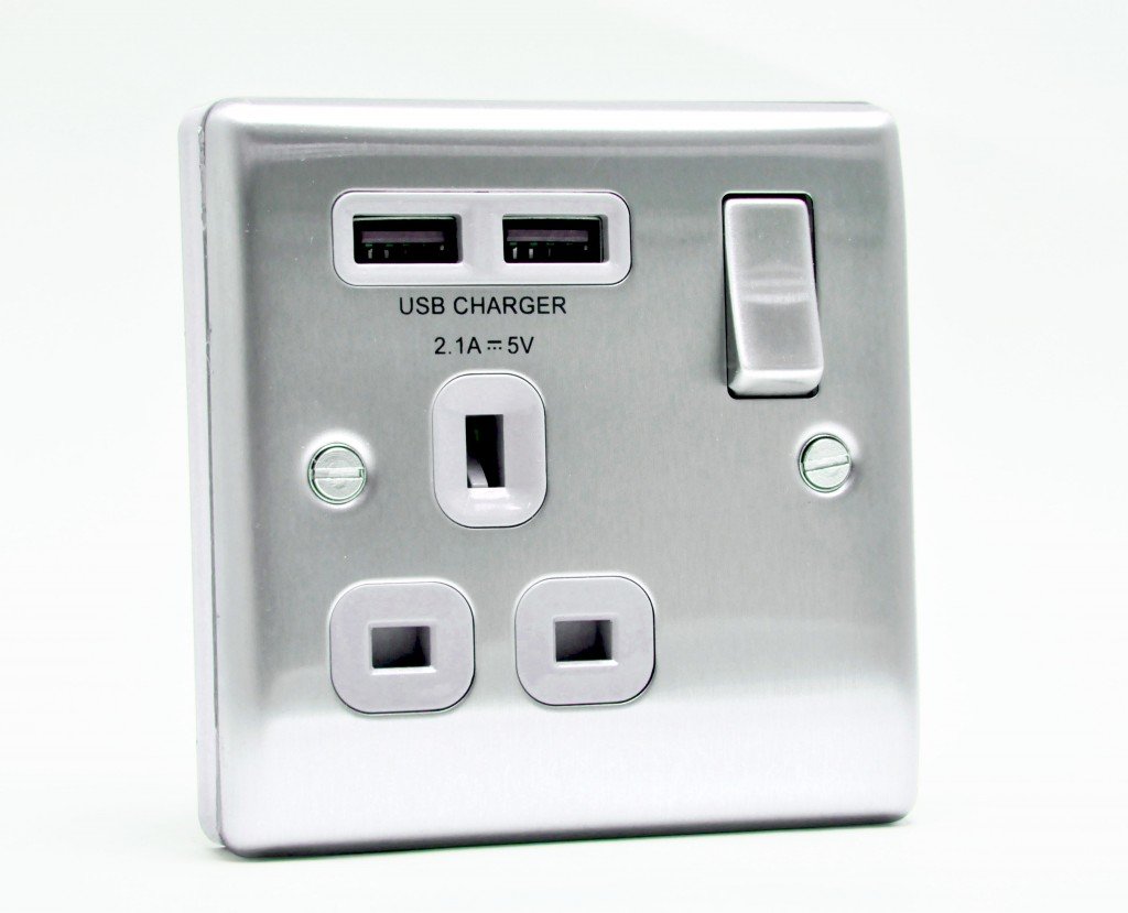 ▲插座上的開關是電源插頭用，即使關上，USB 充電仍可使用