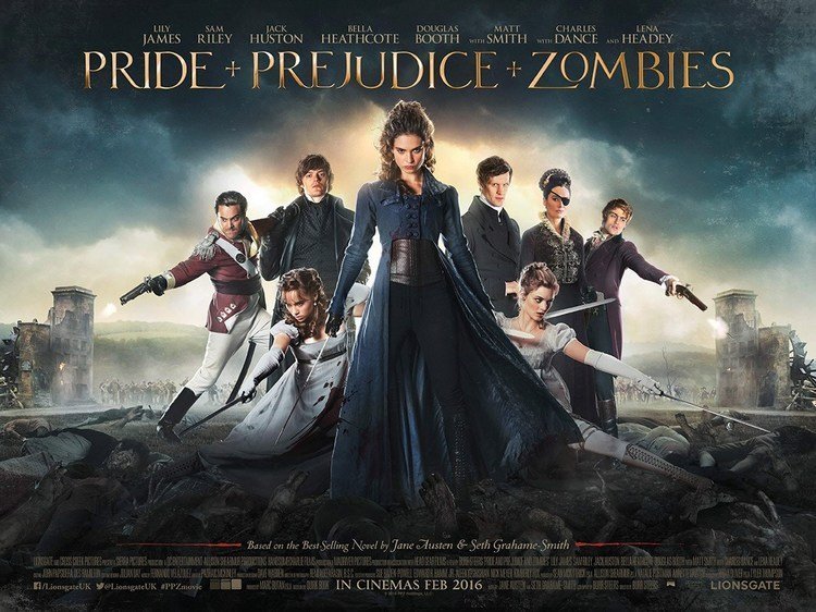 new international trailer for pride and prejudice and zombies 1