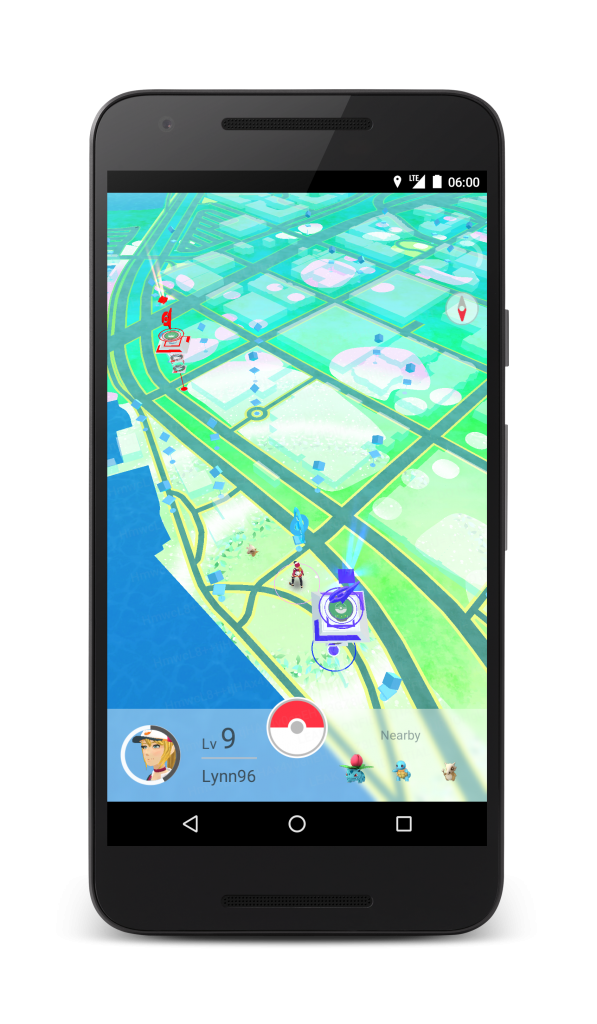 可縮小畫面觀看 Pokémon GO 地圖