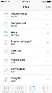 Browser and File Manager for Documents 4