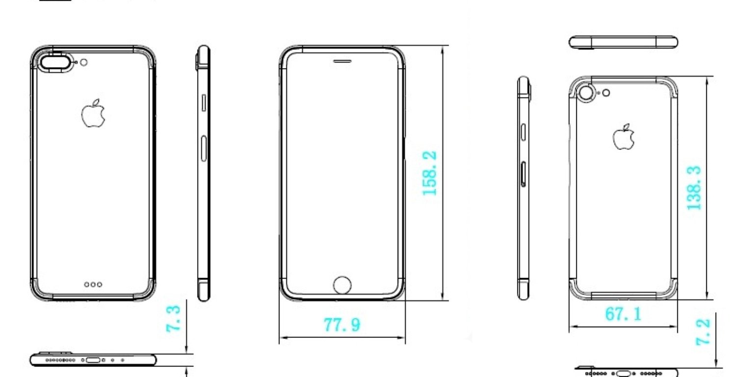 iphone 7 schematics dimensions 00