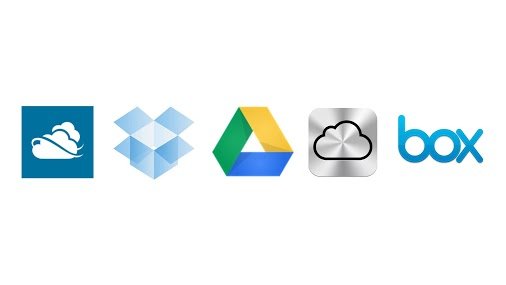 Icons iCloud Box GoogleDrive Dropbox