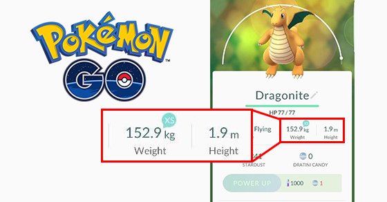 pokemon go height weight 00a