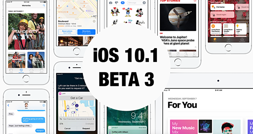 IOS 10.1 Developer Beta 3