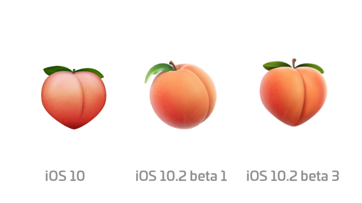 peach emoji ios10 beta