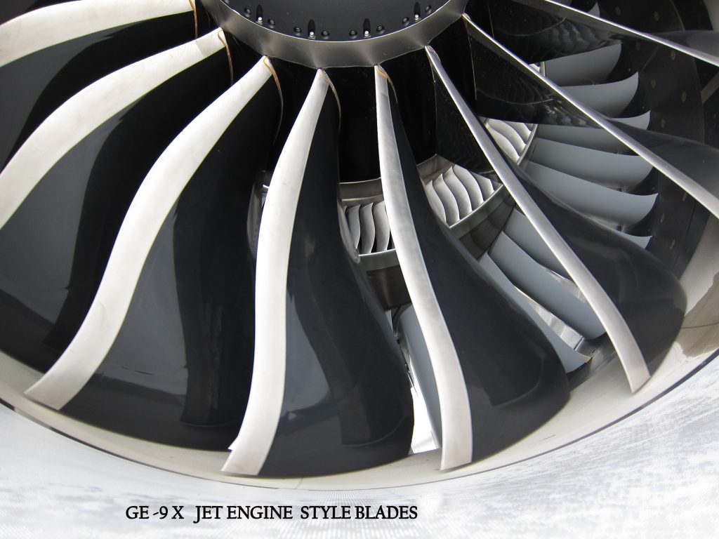 11 Fan blades and inlet guide vanes of GEnx 2B 1