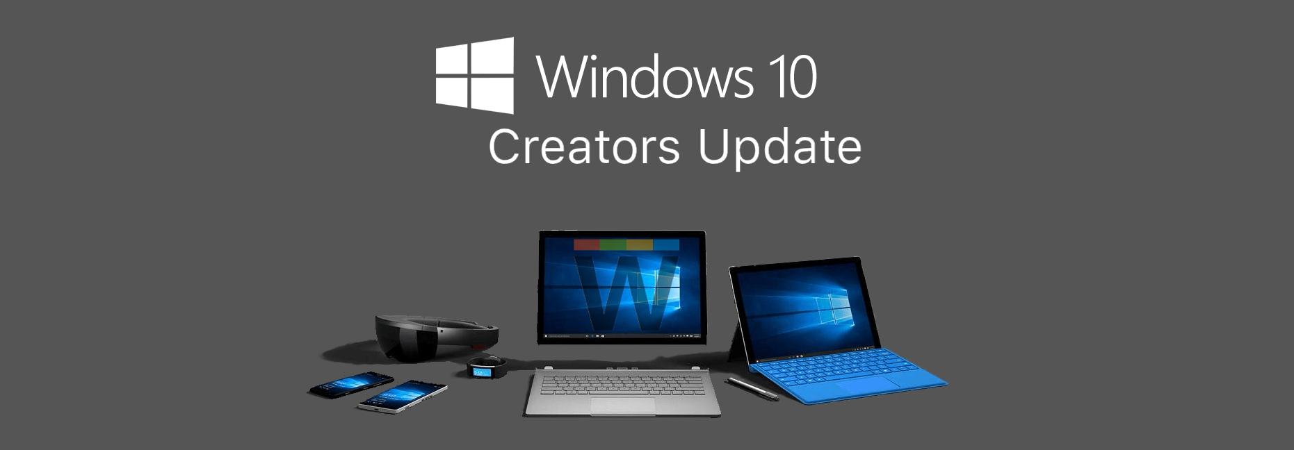 Devices Windows 10 creators update banner